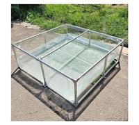 Pealihuy Étang de Piscine d'aquarium Transparent extérieur avec vanne de vidange, Piscine d'aquarium Hors Sol, réservoir de Stockage d'eau de Grande capacité pour étangs, réservoir Transparent de Poi