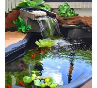 Pealihuy Revêtement de Bassin préformé, Facile à découper et résistant aux UV, for fontaines, Cascades, bassins à carpes koï et Jardins Aquatiques(3x8m)