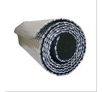 Pealihuy Rouleau D'isolation en Aluminium Auto-adhésif Réfléchissant Isolation Thermique Enveloppe De Conduit Enveloppe De Tuyau Kit D'isolation De Porte De Garage Pare-Vapeur pour Remise Murale,1x5m