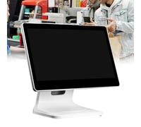 pealiritansemen Caisse Enregistreuse À Écran Tactile LCD 15,6", SSD 64 Go, pour Restaurant, Supermarché, Magasin, Multi-Angle Réglable, 4 Go + 64 Go