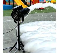 pealiritansemen Canon Mousse Party, Machine À Mousse 1000W avec Large Couverture, Sortie Rapide, Support Amovible Et Pompe pour Jardin, Bar, École, Piscine Et Été, Usage Pro Et Loisir Black