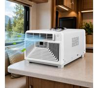 pealiritansemen Climatiseur Mobile 3400 BTU, Unité Compacte 3-en-1 avec 3 Modes Et Faible Puissance Nominale De 300 W, Télécommande Et Minuterie 1-12 H, pour Dortoir, Bureau, Tente Et Camping-Car