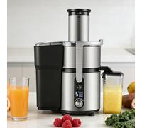 pealiritansemen Extracteur De Jus Professionnel - Goulotte d'alimentation De 84 mm Et Contrôle Numérique À 5 Vitesses, Acier Inoxydable, Entretien Facile, pour La Maison, Les Cafés, Les Restaurants