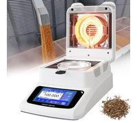 pealiritansemen Humidimètre Halogène Portable - Précision De Lecture 0,01%, Chauffage Et Séchage Rapides (40-230 °C), pour des Analyses Rapides De L'humidité dans Les Aliments Et Les Plantes,C-1201