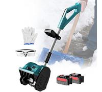 pealiritansemen Pelle À Neige Rechargeable sans Fil - 2200 TR/Min, Outil De Déneigement des Routes en Hiver, Direction Réglable À 45° Et Largeur De Déneigement De 30 cm 4500mAh-2batteries