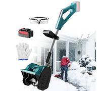 pealiritansemen Pelle À Neige sans Fil, 1200 W, Souffleuse À Neige Électrique Portative, Souffleuse À Neige D'extérieur Rechargeable, Portée De 6 M, 3 Réglages De Déneigement 4500mAh-1battery