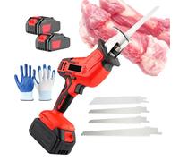 pealiritansemen Scie À Os Portative Professionnelle, Machine De Découpe De Scie À Os sans Fil pour La Coupe D'os De Porc/Bois/Métal/Plastique, Kit De Coupe-Viande De Scie À Main Électrique