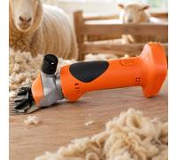 pealiritansemen Tondeuse Électrique Professionnelle pour Moutons, Nouvelle Tondeuse à Laine 550W 2026 avec 6 Vitesses, Cisailles à Moutons Rechargeables à Main pour Ferme et Élevage Orange-2Batteries