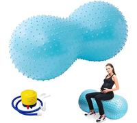 Peanut Ball,90 X 45 Cm,Sensory Exercise Ball For Kids,Yoga Ball With Pump,Anti-Burst Thick Exercise Ball For Work,Childbirth,Physiotherapy,