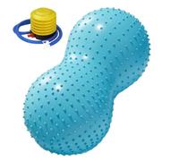 Peanut Exercise Ball - 17.7in Yoga | Pilates Balance, Includes Pump, PVC | Peanut-Shaped 17.7in, Includes Air Pump, For Core Stability Massage, Home Gym Stretching