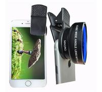 Peanutech Fisheye Objectif grand angle macro pour iPhone 14 13 12 11 X XS XR Se 8 Pro Max Mini Samsung La plupart des téléphones avec sac en PU (Noir)