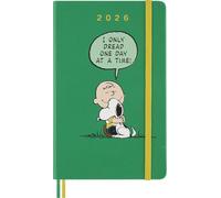 Peanuts Agenda Journalier 2026, 12 Mois, Avec Couverture Rigide, Fermeture Élastique Et Autocollants Thématiques, Format Large 13 X 21 Cm