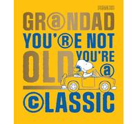 Peanuts Carte d'anniversaire pour grand-père, You're Not Old You're Classic, Snoopy Carte d'anniversaire pour grand-père, carte de dessin animé rétro classique