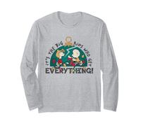 Peanuts Charlie Brown Christmas Sally Boîte à Paillettes pour Grand Enfant Manche Longue