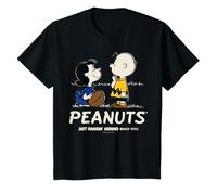Peanuts Charlie Brown Lucy Hang Out USA Football Fun Classic T-Shirt