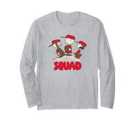 Peanuts Charlie Brown Lucy Sally Baseball Team Friends Rétro Manche Longue