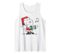 Peanuts Christmas Christmas Snoopy Musique Party 80s Retro Vibes Cadeaux Débardeur