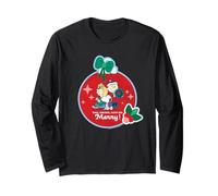 Peanuts Christmas Snoopy Charlie Sally Retro Eat Drink Merry Art Manche Longue