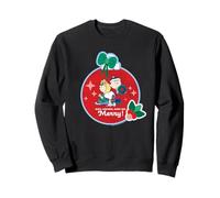Peanuts Christmas Snoopy Charlie Sally Retro Eat Drink Merry Art Sweatshirt