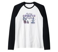 Peanuts Christmas Snoopy Woodstock Making Bright Spirits Vintage Manche Raglan