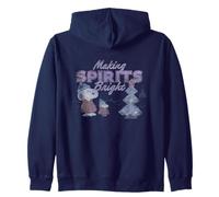 Peanuts Christmas Snoopy Woodstock Making Bright Spirits Vintage Sweat à Capuche