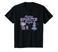 Peanuts Christmas Snoopy Woodstock Making Vintage Spirits Bright T-Shirt