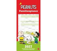 Peanuts Familienplaner 2027: Kalender für Familien mit 5 Spalten. Humorvoll illustrierter Familien-Wandkalender mit Snoopy, Charlie Brown und Co.