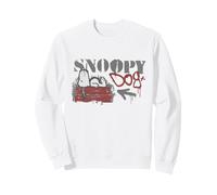Peanuts Graffiti Snoopy Dog House Cool 90s Urban Art Pochoir Sweatshirt