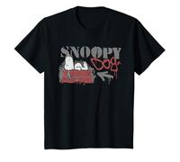 Peanuts Graffiti Snoopy Dog House Cool 90s Urban Art Pochoir T-Shirt