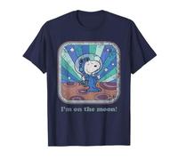 Peanuts Groovy Vibes Snoopy Astronaute Vintage Moon Space T-Shirt