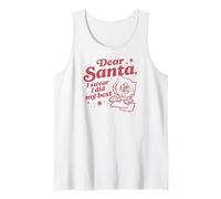 Peanuts - Holidays - Santa I Did My Best Christmas Letter Débardeur
