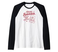 Peanuts - Holidays - Santa I Did My Best Christmas Letter Manche Raglan