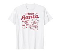 Peanuts - Holidays - Santa I Did My Best Christmas Letter T-Shirt