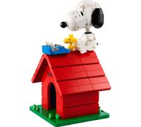 LEGO Ideas Peanuts : La Niche de Snoopy - Maquette pour Adulte - Kit avec Figurines de Snoopy Le Chien & Woodstock l'Oiseau - Décoration DIY pour Bureau ou Étagère - Cadeau pour Fans de BD 21368