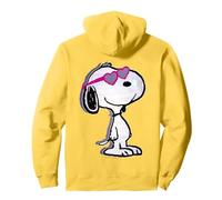 Peanuts Love Hearts Snoopy Joe Cool Valentine Glitch Art Sweat à Capuche