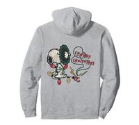 Peanuts Lumières de Noël rétro Snoopy Christmas Grumpy Vintage Sweat à Capuche