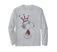 Peanuts Pochoir Snoopy Joe Cool Urban King Crown Art Street Manche Longue
