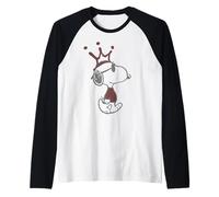 Peanuts Pochoir Snoopy Joe Cool Urban King Crown Art Street Manche Raglan