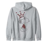 Peanuts Pochoir Snoopy Joe Cool Urban King Crown Art Street Sweat à Capuche
