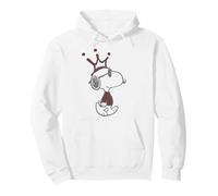 Peanuts Pochoir Snoopy Joe Cool Urban King Crown Art Street Sweat à Capuche