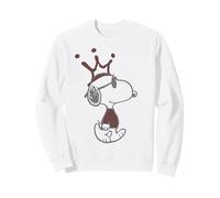 Peanuts Pochoir Snoopy Joe Cool Urban King Crown Art Street Sweatshirt