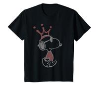 Peanuts Pochoir Snoopy Joe Cool Urban King Crown Art Street T-Shirt