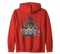 Peanuts Retro Charlie Brown Snoopy Christmas Gang Tis The Season Sweat à Capuche