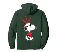 Peanuts Retro Snoopy King Joe Cool Crown, Dessin animé pour Chien des années 80 et 90 Sweat à Capuche