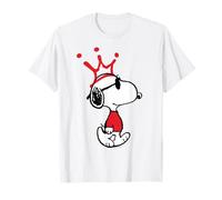 Peanuts Retro Snoopy King Joe Cool Crown, Dessin animé pour Chien des années 80 et 90 T-Shirt