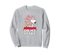 Peanuts Snoopy and Woodstock Oh My Stars on The Roof Sweatshirt