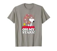 Peanuts Snoopy and Woodstock Oh My Stars on The Roof T-Shirt