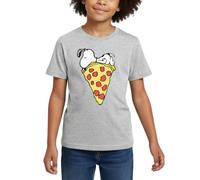 Peanuts Snoopy avec Grande Part De Pizza T Shirt Enfant