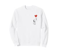 Peanuts - Snoopy avec Petit Ballon en Forme de cœur Bansky Sweatshirt