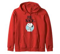 Peanuts Snoopy Be Nice Happy Friendly Beagle Dog Lover Retro Sweat à Capuche